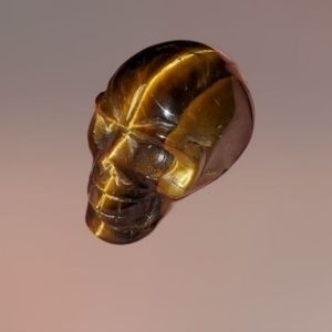 Tiger Eye Crystal Skull